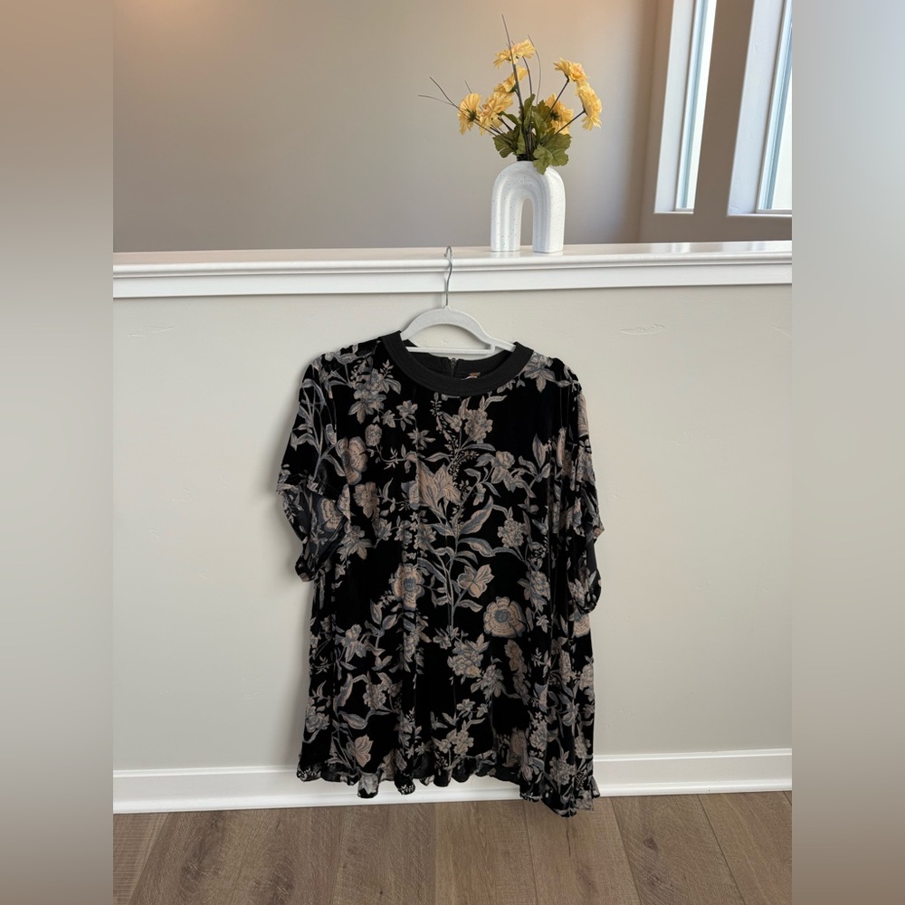 Free People velvet mini dress